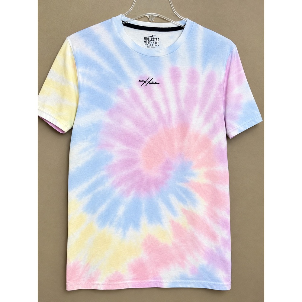 Hollister Shirt Mens Must Have Collection 100% Cotton T-Shirt Tie Dye Size M